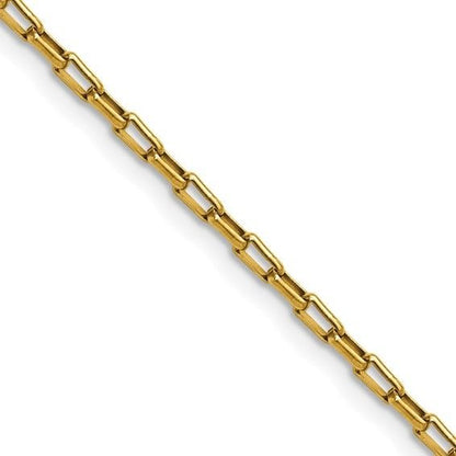 Chisel Stainless Steel Yellow  2.2mm 20 Inch Box Paperclip Chain Necklace