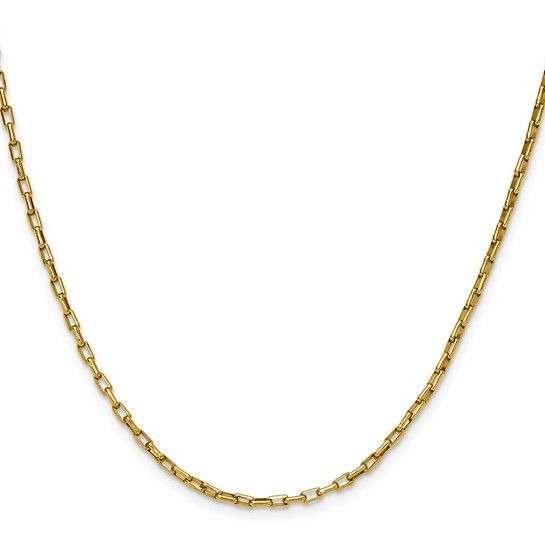 Chisel Stainless Steel Yellow  2.2mm 20 Inch Box Paperclip Chain Necklace