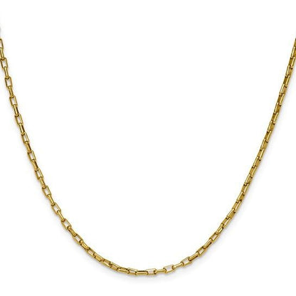 Chisel Stainless Steel Yellow  2.2mm 20 Inch Box Paperclip Chain Necklace