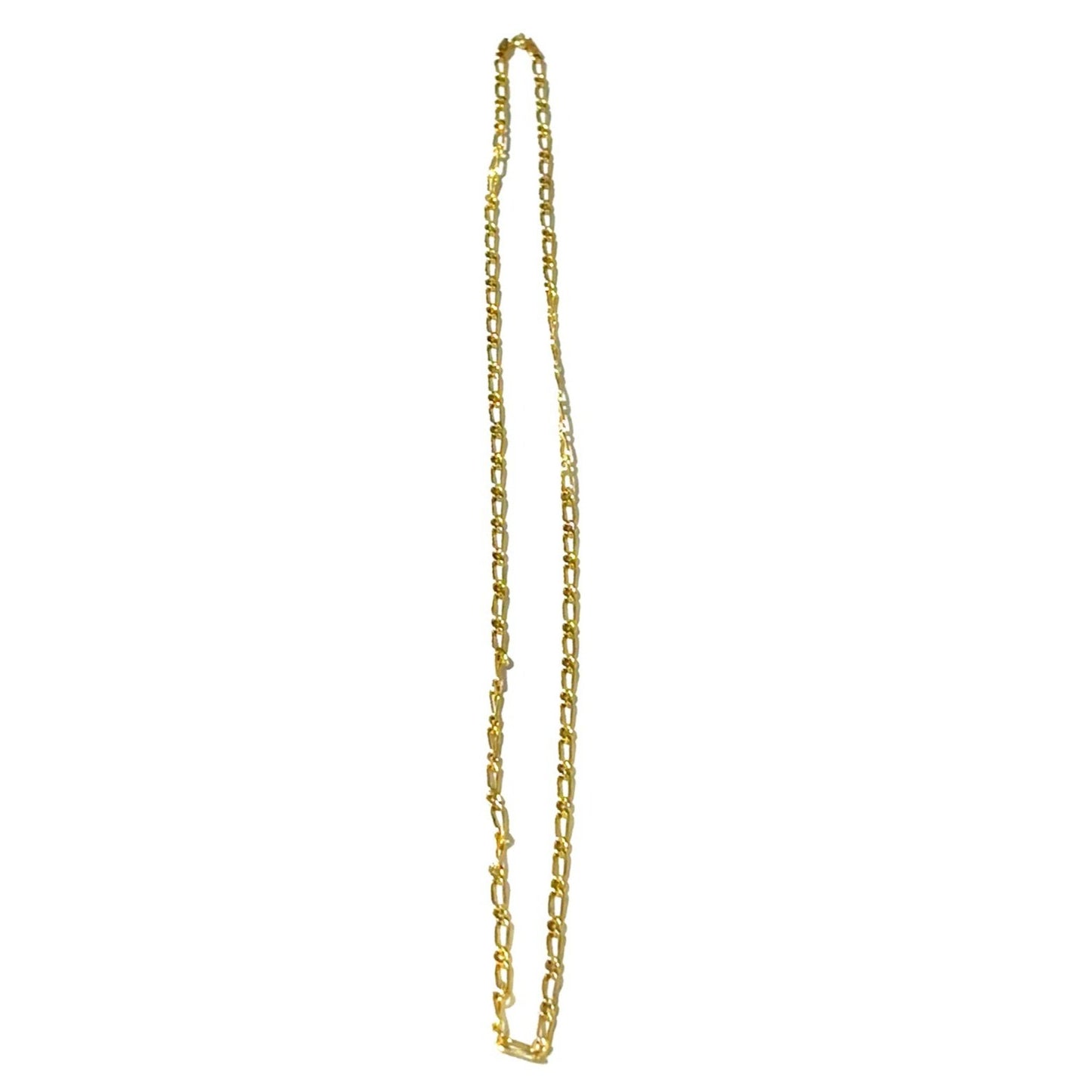 14k Yellow Gold 24 inch Figaro Chain 4.3g