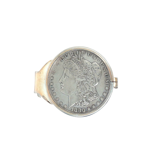 1880  O Morgan Dollar Sterling Silver Money Clip