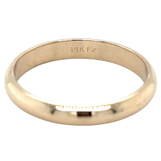 3.5mm Wedding Band Ring 14k Yellow Gold 4.0g Size 10