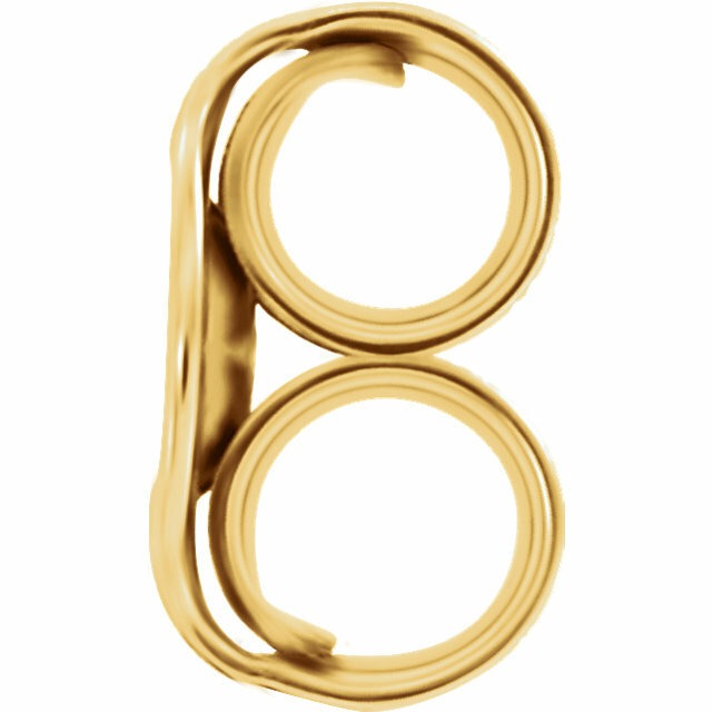 14K Yellow Gold Ultra-Lightweight Friction Earring Back with 3.1 mm Pad