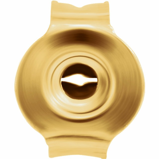 14K Yellow Gold Ultra-Lightweight Friction Earring Back with 3.1 mm Pad