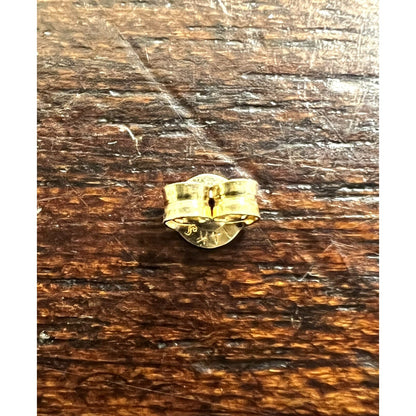 14K Yellow Gold Ultra-Lightweight Friction Earring Back with 3.1 mm Pad