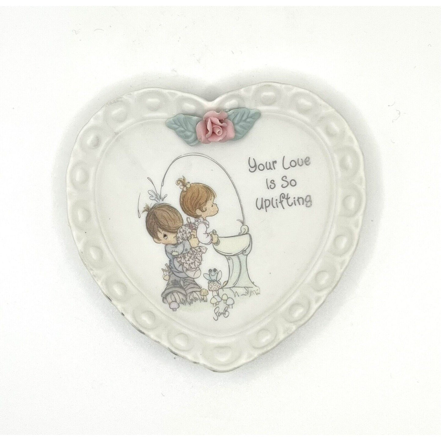 Precious Moments Porcelain Plate Your Love Is So Uplifting