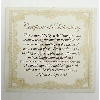 Ne'Qwa Art O Come Let Us Adore Him by Kitt Wichmann Hand painted Ornament