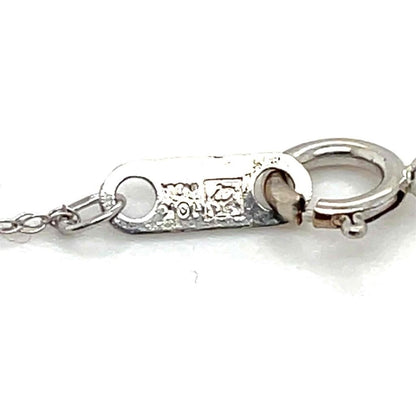 1/4ctw Diamond Heart Pendant with 18 inch Chain 10k White Gold 1.8g