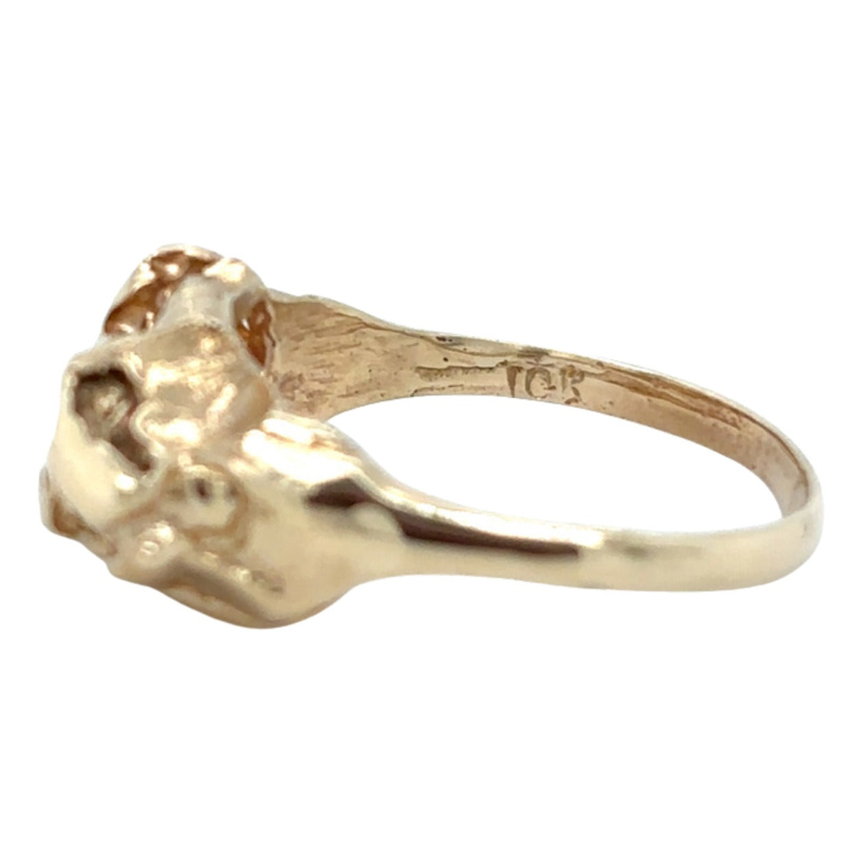 Nugget 10k Yellow Gold Ring 3.9g Size 5
