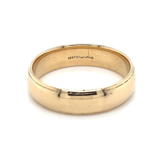 6.2mm Wedding Band Ring 14k Yellow Gold 8.7g Size 10