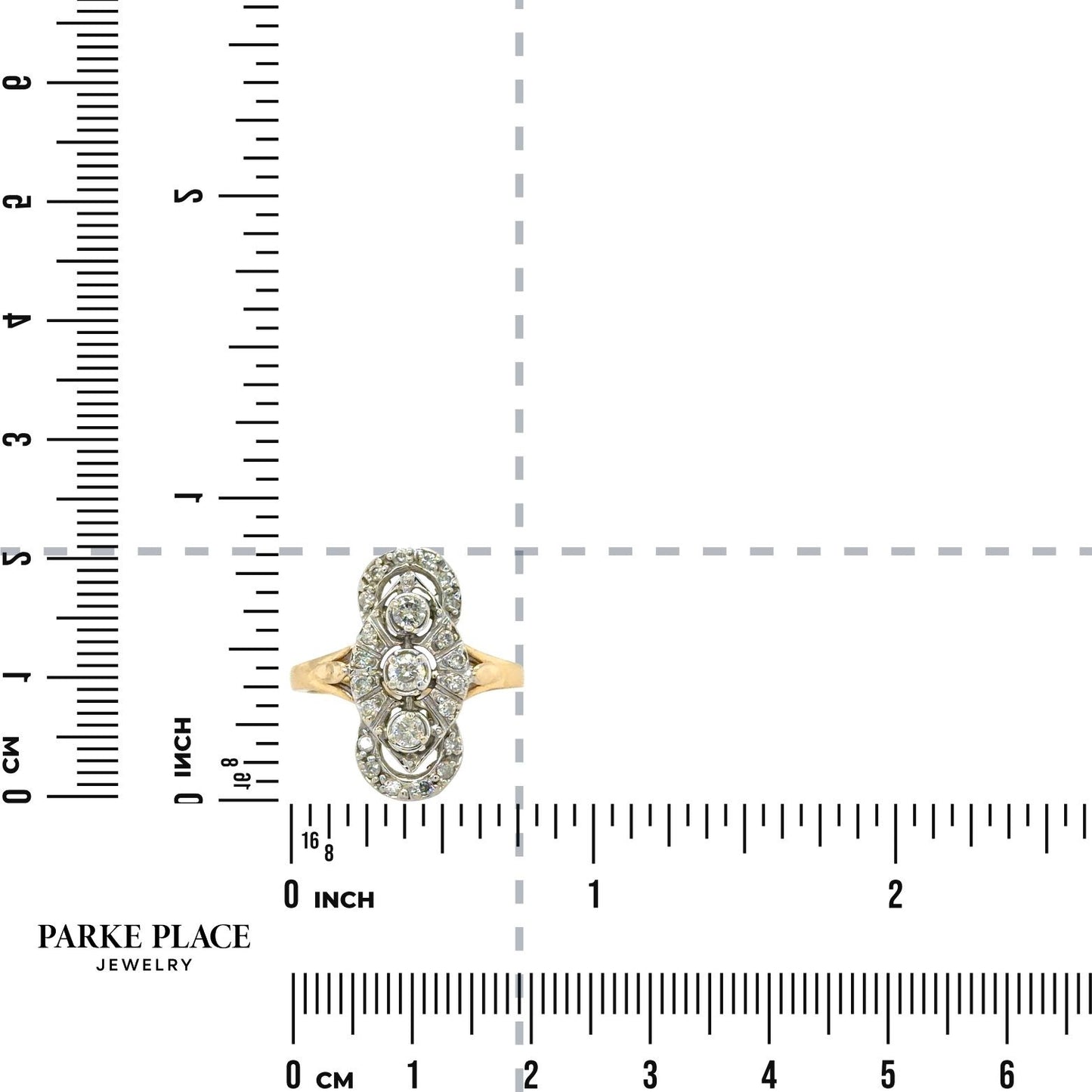 Vintage 1/3ctw Diamond 14k Yellow Gold Ring 4.2g Size 5.5