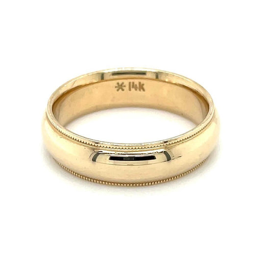 6mm Wedding Band Ring  14k Yellow Gold 8.7 g Size 10