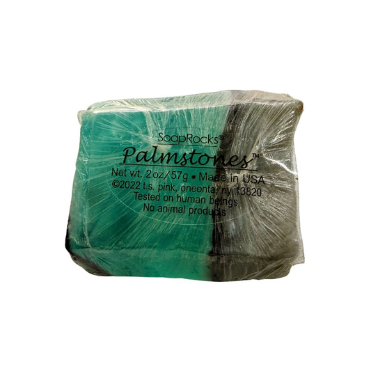 SoapRocks Palmstones Aqua Geoda Vegan Soap Bar 2oz Handcrafted USA