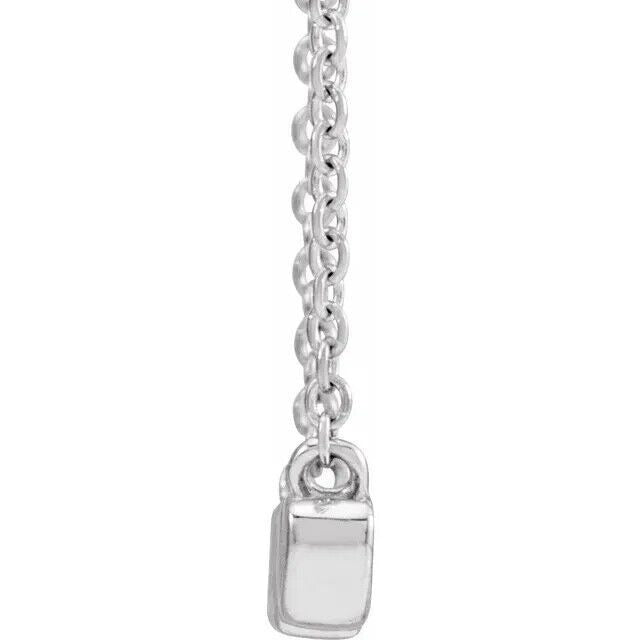 Sterling Silver Nana Script Necklace 18"