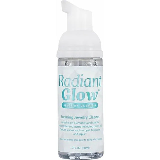 Radiant Glow Foaming Jewelry Cleaner 1.7 Fl Oz Biodegradable & Non-Toxic Formula For Most Jewelry