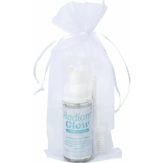Radiant Glow Foaming Jewelry Cleaner 1.7 Fl Oz Biodegradable & Non-Toxic Formula For Most Jewelry