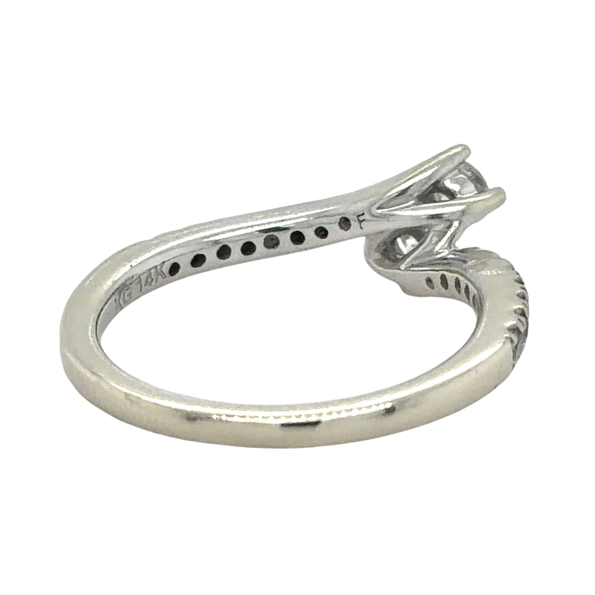 Ever Us 1/2ctw Diamond Two-Stone 14k White Gold Ring 3.2g Size 6.5