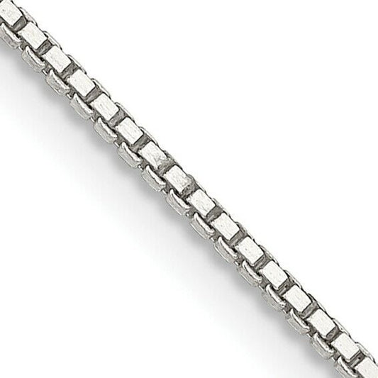 Sterling Silver 1.1mm Box 18 inch Chain