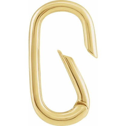 18K Yellow Gold-Plated Hinged Charm Bail 20x8.5mm