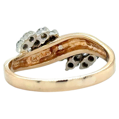3/8ctw Diamond Cluster 14k Yellow Gold Ring 4.4g Size 9.5 (I1-3,G-I)