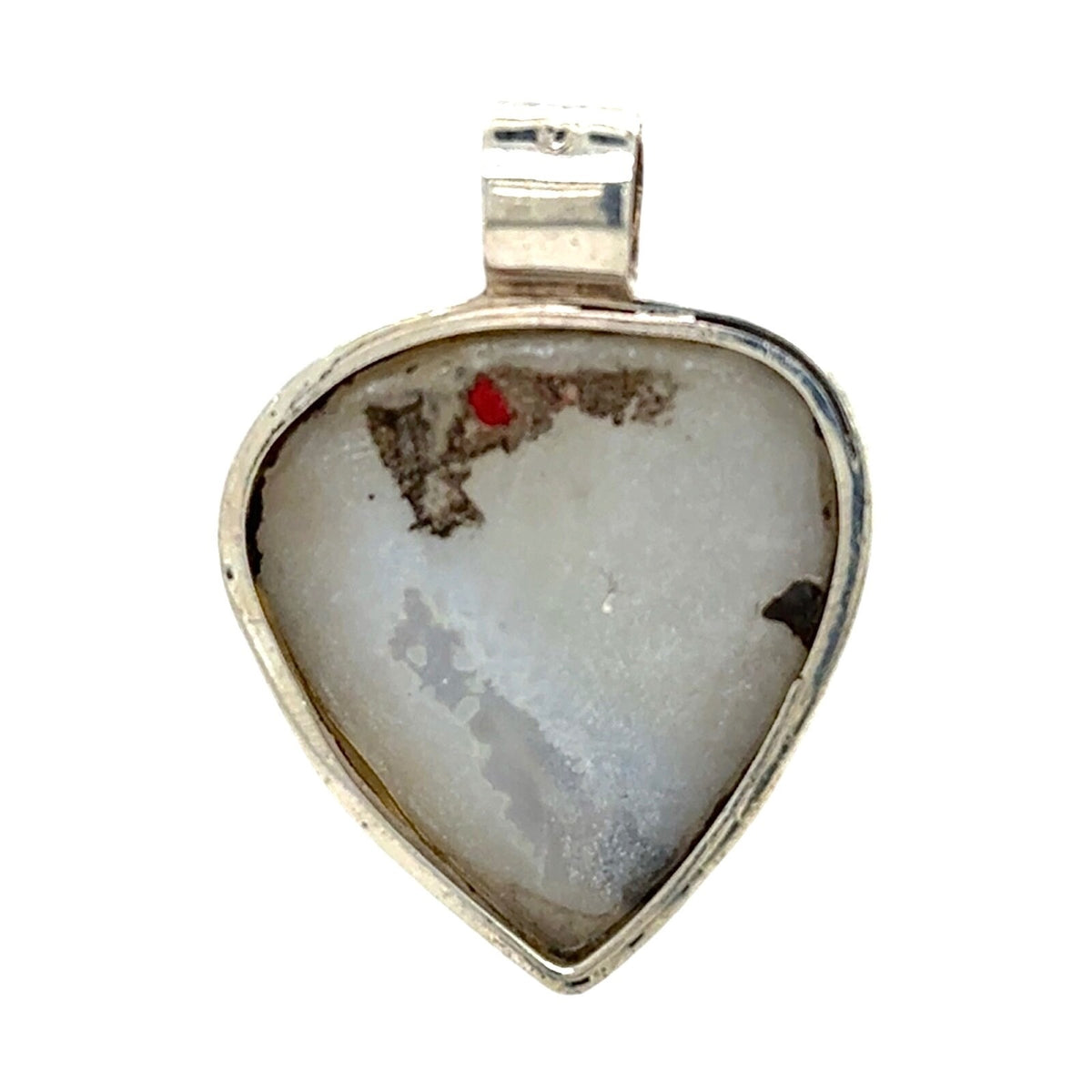 Multicolor Druzy Quartz Solitaire Sterling Silver Pendant 12g
