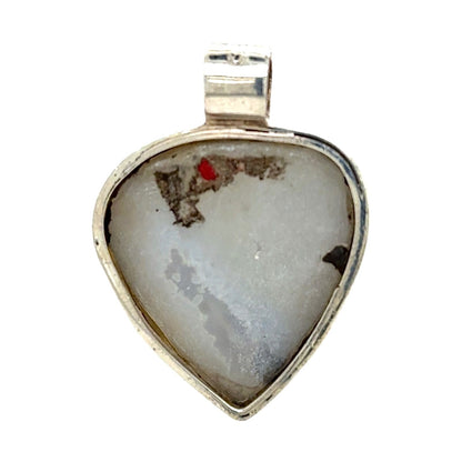 Multicolor Druzy Quartz Solitaire Sterling Silver Pendant 12g