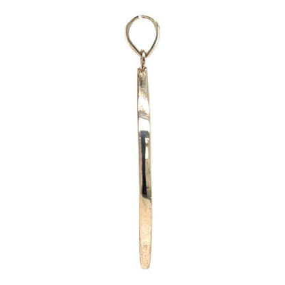 Mother Of Pearl Sterling Silver Marquise Pendant 4.8g
