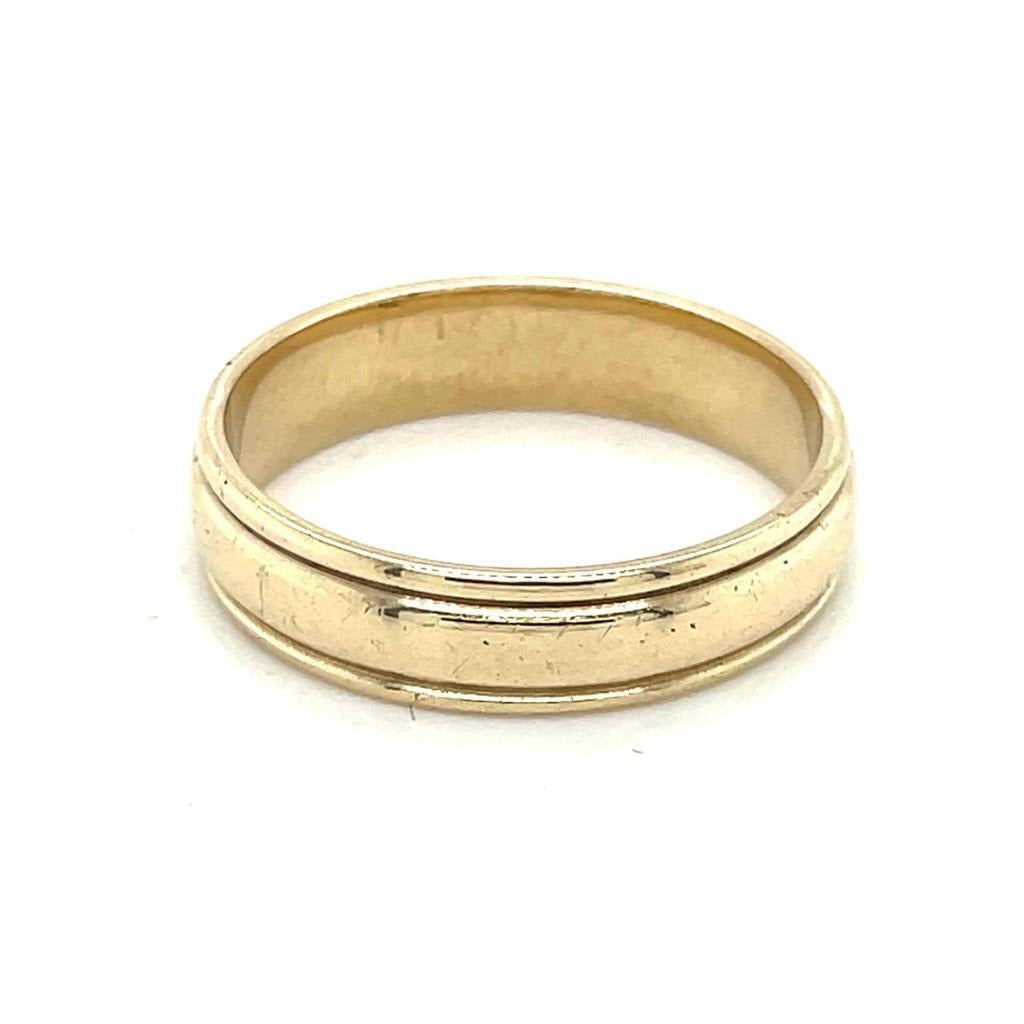 5.2mm Wedding Band Ring 14k Yellow Gold 5.7g Size 10