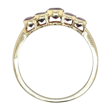 14k Yellow Gold Amethyst Size 6.75 Ring 2.2g