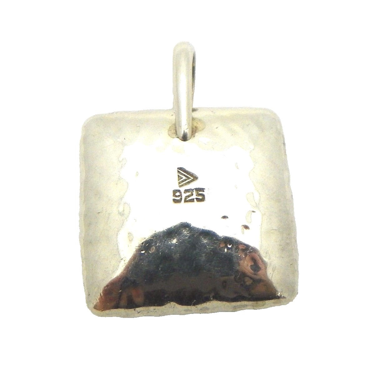 .925 Sterling Silver Square Pendant 20.5g