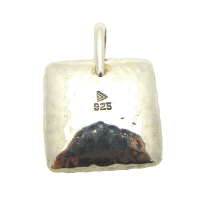 .925 Sterling Silver Square Pendant 20.5g