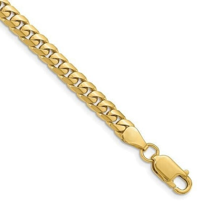 Leslie's 10k 5mm Solid Miami Cuban Chain 8in Bracelet