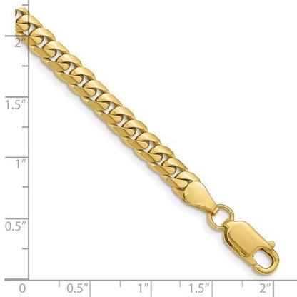 Leslie's 10k 5mm Solid Miami Cuban Chain 8in Bracelet