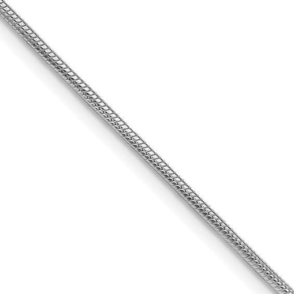 Sterling Silver Rhodium-Plated 1.25mm 20" Snake Chain Necklace