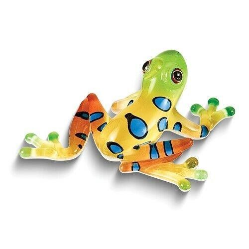 Glass Baron Rain Forest Frog Handcrafted Glass Figurine