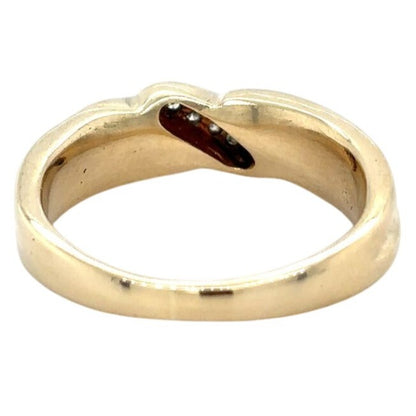 10k Yellow Gold Diamond Accent Size 9.25 Ring 7.5g