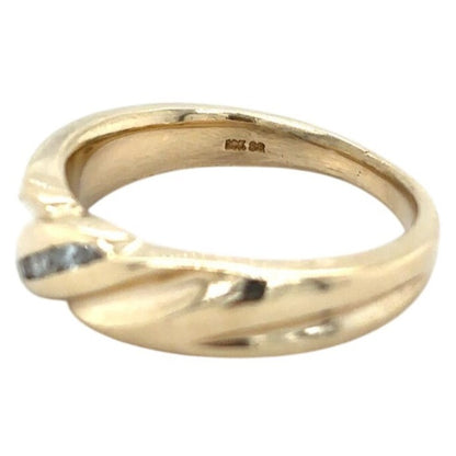 10k Yellow Gold Diamond Accent Size 9.25 Ring 7.5g