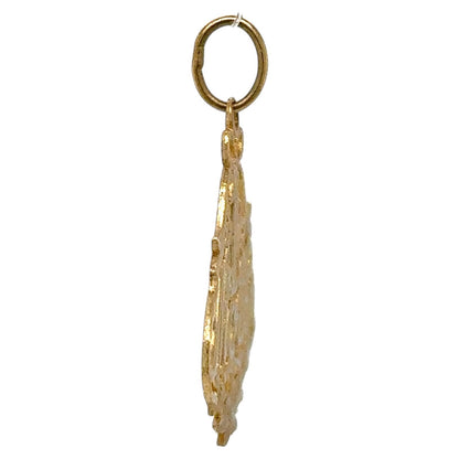 #1 Mother Filigree 14k Yellow Gold Pendant 0.9g