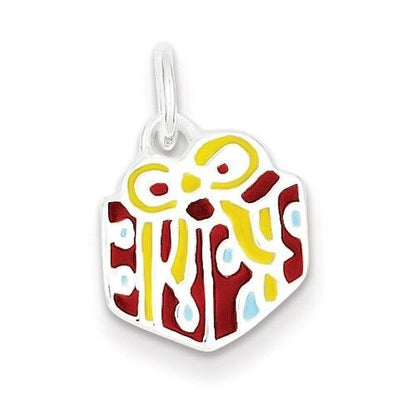 Sterling Silver 925 Enameled Gift Charm Pendant