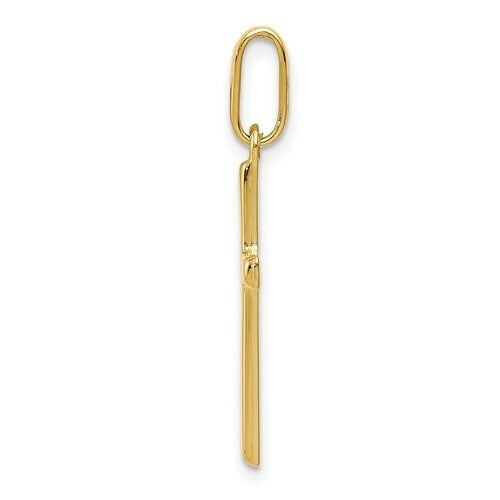 14k Yellow Gold Hollow Cross Pendant