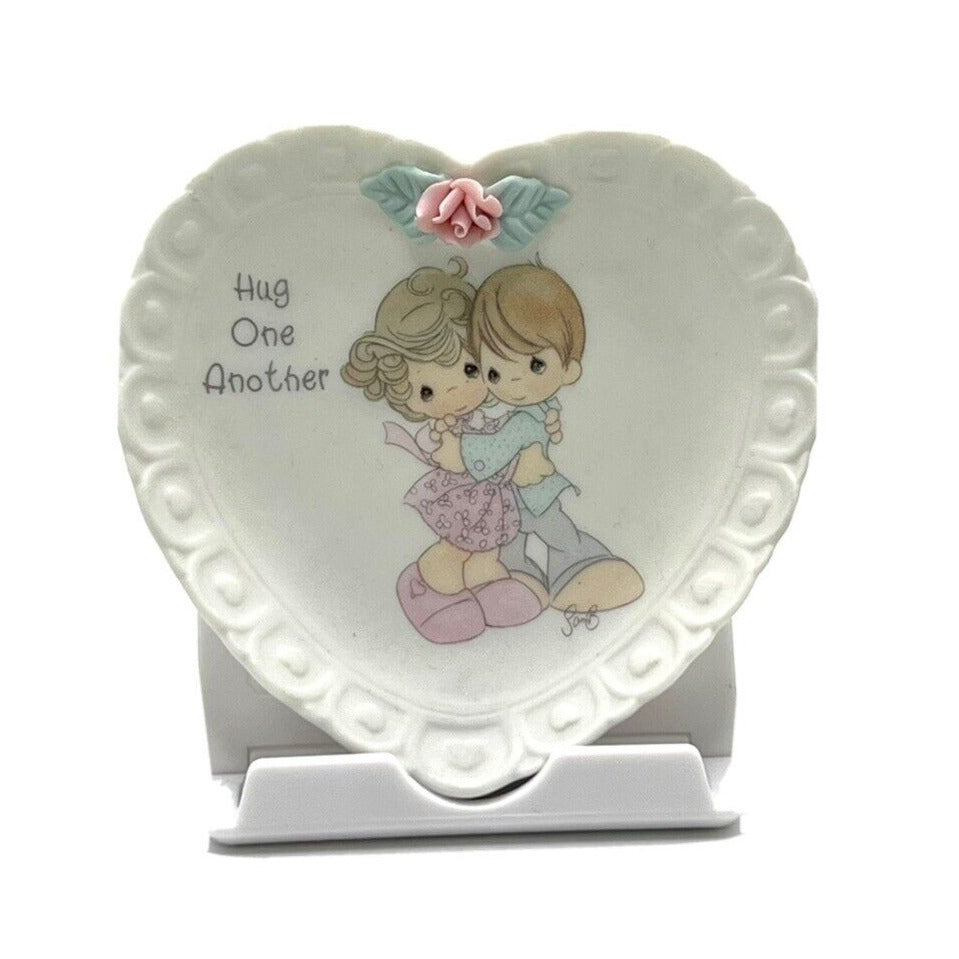 Precious Moments Porcelain Plate Hug One Another