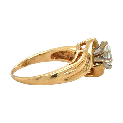1/3ctw Diamond Engagement Ring 14k Yellow Gold 4.3g Size 5.75