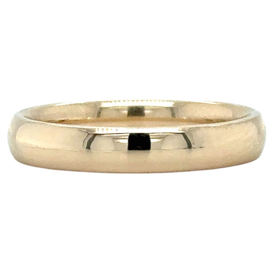 3.9mm Wedding Band Ring 14K Yellow Gold 5g Size 9.25