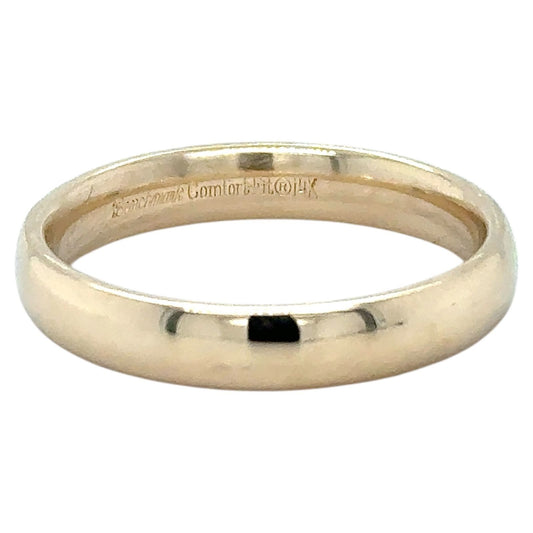 3.9mm Wedding Band Ring 14K Yellow Gold 5g Size 9.25