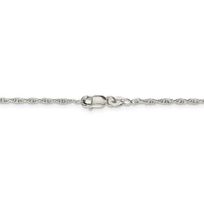 Sterling Silver 1.95mm Loose Rope 20 inch Chain