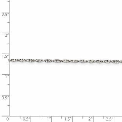 Sterling Silver 1.95mm Loose Rope 20 inch Chain