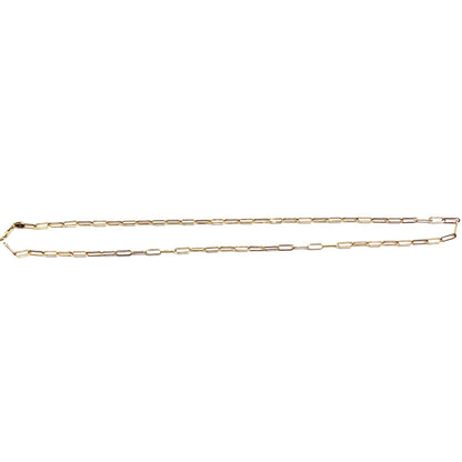 14k Yellow Gold 20 inch Paper Clip Chain Necklace 8.1g