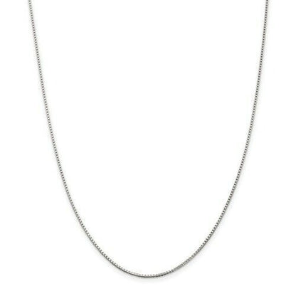Sterling Silver 1.25mm Box Chain Necklace 16"