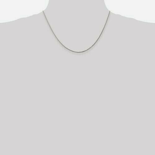 Sterling Silver 1.25mm Box Chain Necklace 16"