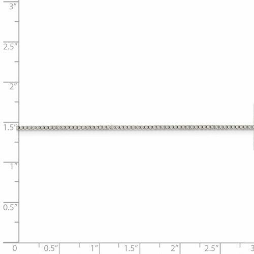 Sterling Silver 1.25mm Box Chain Necklace 16"